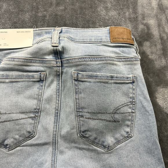 American‎ Eagle Jegging Jeans Womens 2L /26w Blue Denim Next Level Stretch - Picture 8 of 14